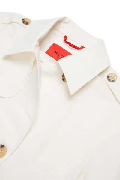 Maxco. Kids Double-breasted Coat In White