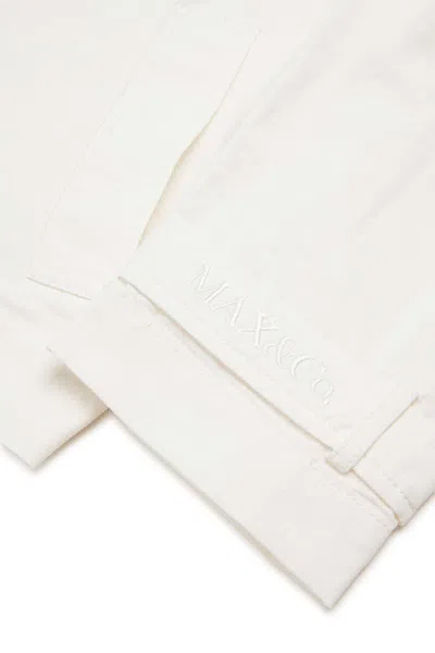 Maxco. Kids Double-breasted Coat In White