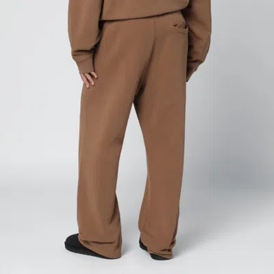 Entire Studios Mens Dune Straight-leg Relaxed-fit Cotton Jogging Bottoms Xl In Brown