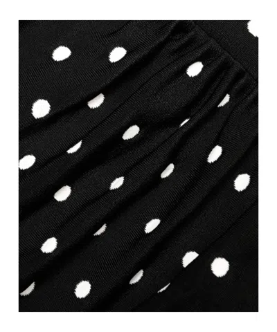Self-portrait Polka-dot Asymmetric Maxi Dress In Multi