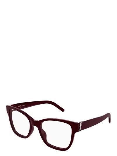 Saint Laurent Square-frame Glasses In Green