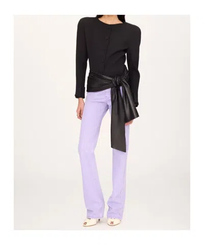 Chloé Collarless Fitted Jacket In Black