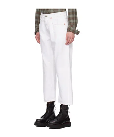 R13 Belt Loop Jeans In White