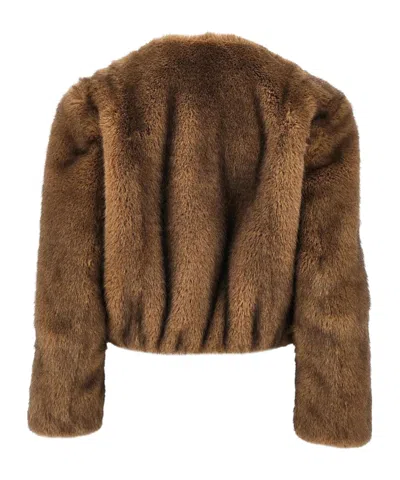 Stand Studio Karly Zip-up Jacket In Brown