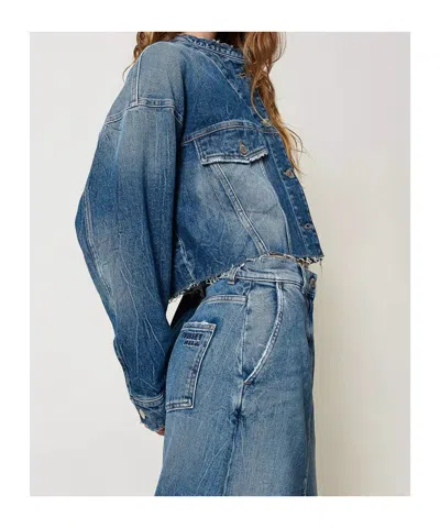 Twinset Denim Jacket In Blue