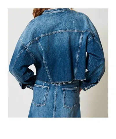 Twinset Denim Jacket In Blue