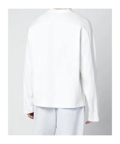 Entire Studios White Long-sleeve Top In White