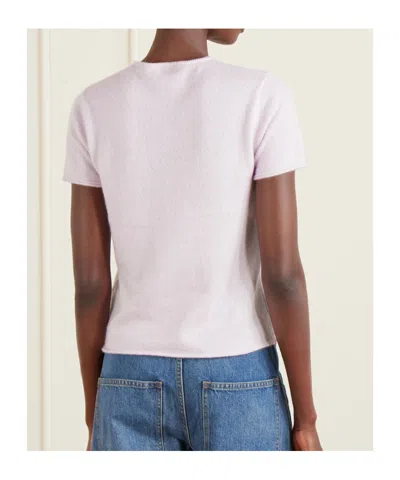 Co Cashmere And Silk-blend T-shirt In Multi