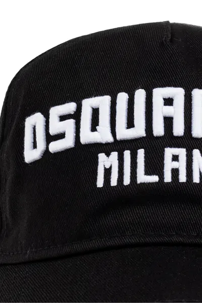Dsquared2 Dsquared Men Disquared2 Milano Patch Hat In Burgundy