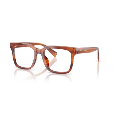 Dolce & Gabbana Full Frame Plain Mirror In Brown