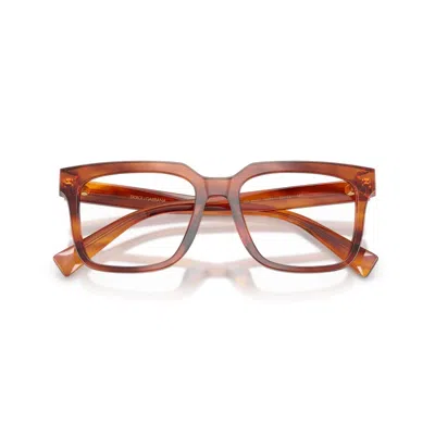 Dolce & Gabbana Full Frame Plain Mirror In Brown