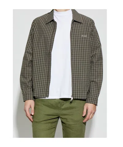 Samsoe & Samsoe Long-sleeved Casual Jacket In Green