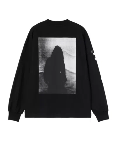 Carhartt W' L/s Archive Script T-shirt In Black