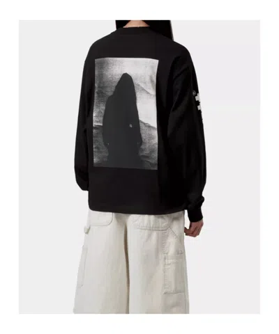 Carhartt W' L/s Archive Script T-shirt In Black