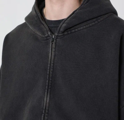 Entire Studios Graphite Cotton Thermal Sweatshirt In Gray