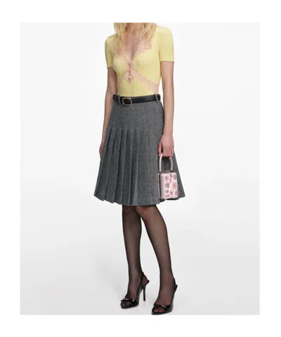 Self-portrait Lace Knit Top In Pattern