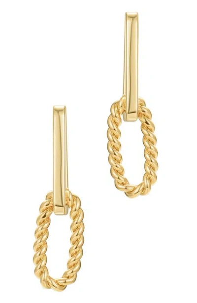 St. Moran Mixed Link Drop Earrings In Silver