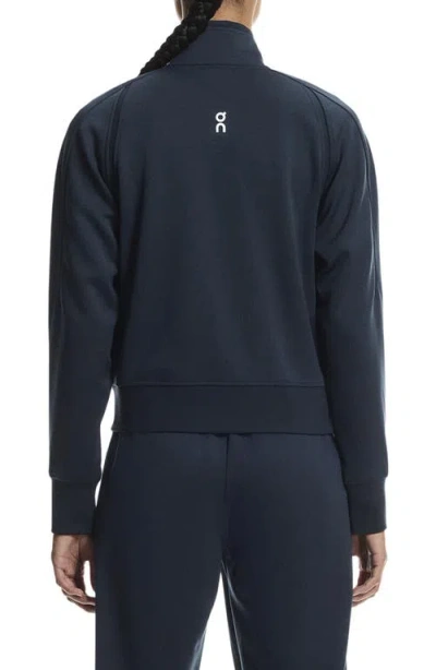 On Courtside Full Zip Jacket In Blue