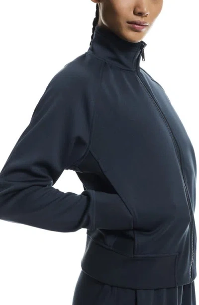 On Courtside Full Zip Jacket In Blue