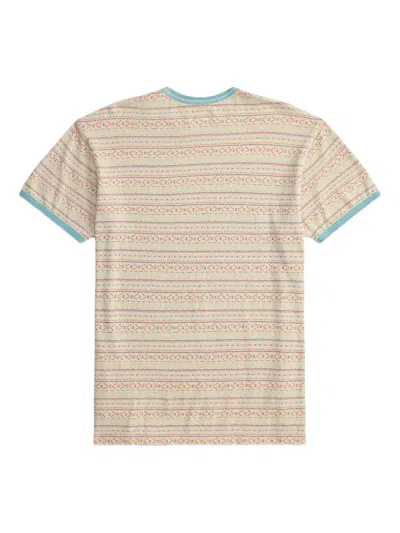 Rrl Geometric-pattern T-shirt In Neutral