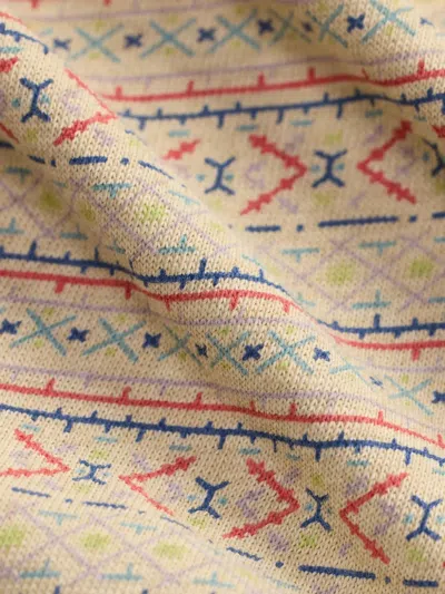 Rrl Geometric-pattern T-shirt In Neutral