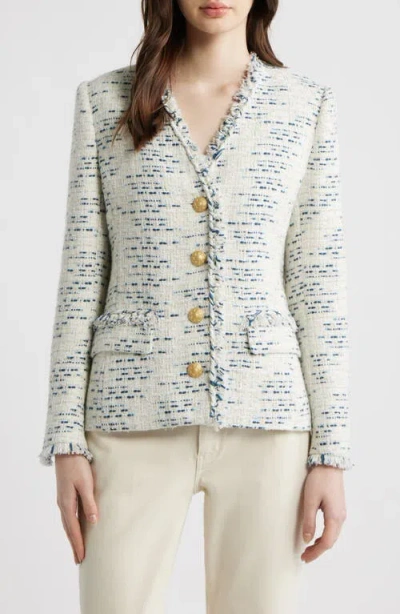 Kobi Halperin Sapphire Tweed Jacket In Multi