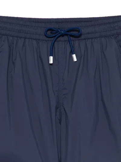 Fedeli Drawstring Elasticated Swim Shorts In Blue