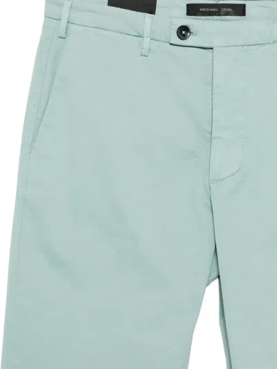 Michael Coal Buttoned Trousers In Blue