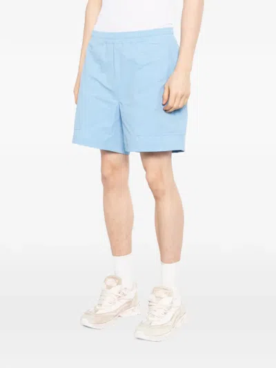 On Elasticated Drawstring Shorts In Blue
