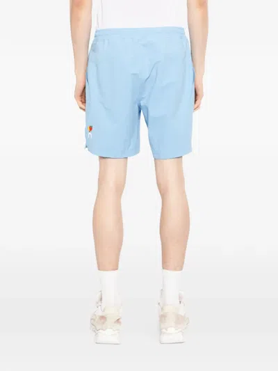 On Elasticated Drawstring Shorts In Blue