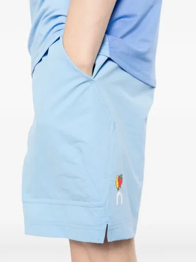 On Elasticated Drawstring Shorts In Blue