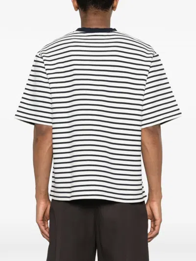 Bram's Fruit Striped Pocket T-shirt In White