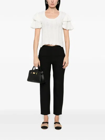 Twinset Ruffled T-shirt In White