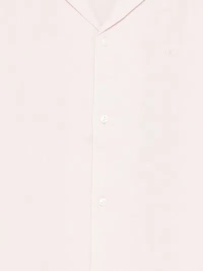 Calvin Klein Button Shirt In Pink