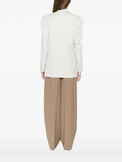 Lardini Double-breasted Jacket In White