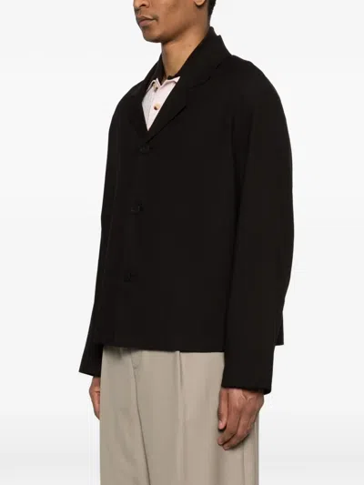 Studio Nicholson Buttoned Jacket In Black