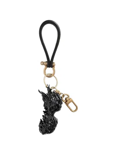 Feng Chen Wang Sculpted Keyring In Black