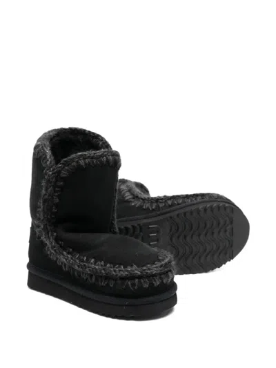 Mou Shearling Lined Boots In Black