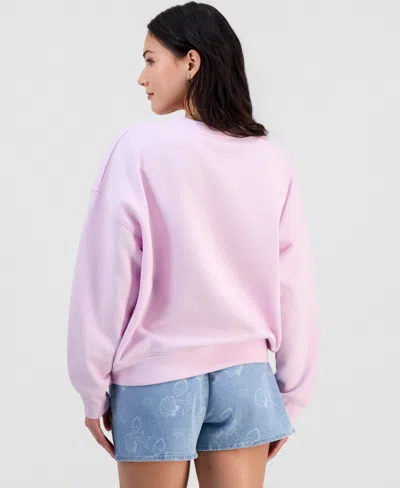 Self Esteem Juniors' Patchwork Surfboard Sweatshirt In Pink