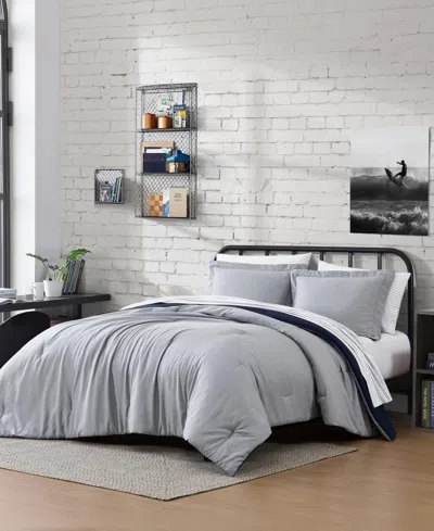 Nautica Hayes Solid Reversible 7-pc. Comforter Set, Queen In Blue