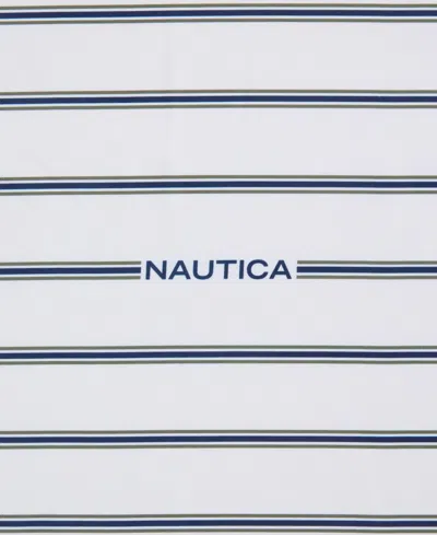 Nautica Inline Printed Microfiber 3-pc. Sheet Set, Twin In White