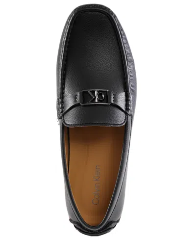 Calvin Klein Felty Moc Toe Driving Loafer In Black