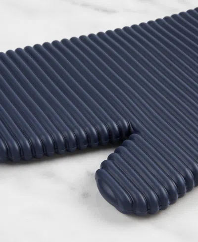 Kitchenaid Ribbed Soft Silicone 2-pc. Oven Mitt Set In Blue