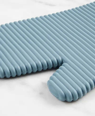 Kitchenaid Ribbed Soft Silicone 2-pc. Oven Mitt Set In Blue
