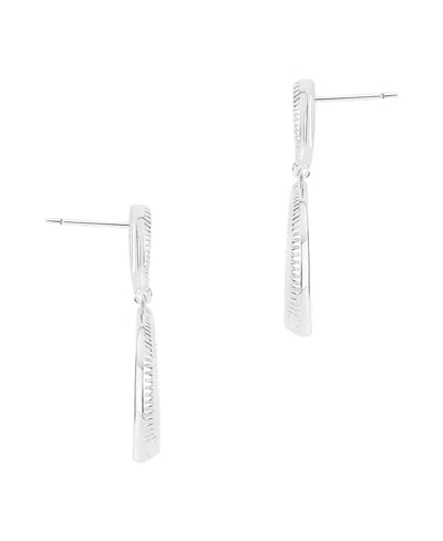 And Now This Circle Drop Post Earrings In Metallic