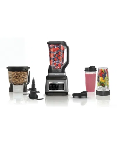 Ninja Professional Plus Auto-iq Kitchen System Blender And Food Processor Set In Black