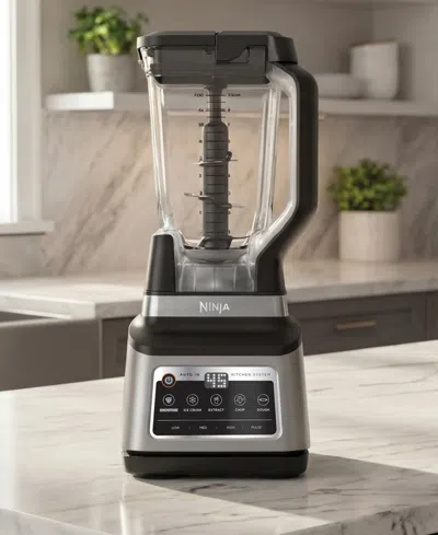 Ninja Professional Plus Auto-iq Kitchen System Blender And Food Processor Set In Black