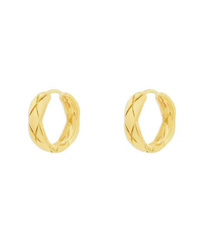 Giani Bernini Solid X Chunky Hoop In Gold