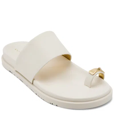 Donna Karan Hooper Toe Loop Sandal In Neutral