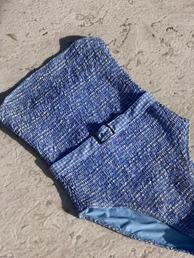 Jmp The Label Nassau One Piece - Blue Gingham In Multi